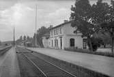 Järnvägsstationen i Grums.