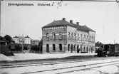 Halmstad - Nässjö Järnvägs ånglok, HNJ C 10 vid Gislaved station.