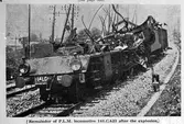 (Paris à Lyon et à la Méditerranée ) PLM lok 141C623, explosion