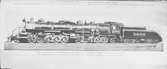 (Atchison, Topeka and Santa Fe Railway ) AT&SF lok 3000