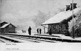 Järnvägsstation i Fiskeby.