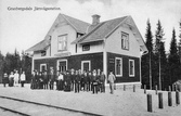 Järnvägsstationen vid Granbergsdal.