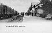 Järnvägsstationen i Grängesberg. Vid järnvägsspåret mellan Kopparberg och
Ludvika