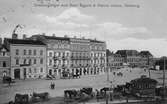 Drottningtorget, Hotell Eggers och Statens Järnvägars station i Göteborg