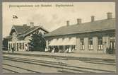 Järnvägsstationen och Hotellet i Grythyttehed. Grythyttehed station bytte namn till Grythyttan 1932.