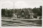 Järnvägsstationen Hargshamn.