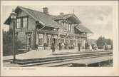 Järnvägsstationen i Skebokvarn. Statens Järnvägar, SJ.