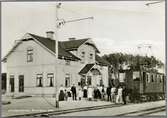 Borensberg järnvägsstation. MÖJ motorvagn 1 