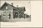 Läggesta järnvägsstation.