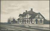 Järnvägsstationen i Hallstahammar.