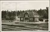 Järnvägsstationen i Hargshamn.