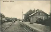 Hällestad järnvägsstation.