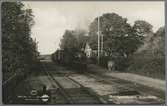 Hökedalen station. På spåret Dalslands Järnväg, DJ lok 5 ”Wilhelm Waern