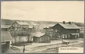 Krokom station sedd från spårsidan.