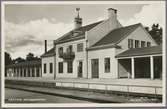 Rättvik station sedd från spårsidan.