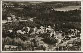 Flygfoto över Dynamitfabriken i Grängesberg.