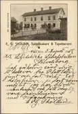 Korrespondenskort från E.G. Sköldin, Flen.