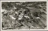 Hammarby, Gästrikland, flygvy över pappersmasseindustri.