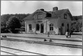 Överum station år 1953.