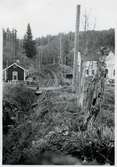 Banvaktstugan nummer 14, Forsaström med vägbommar år 1939.