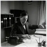 Personal på järnvägsbyrån i Västervik.