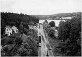 Bangården vid Verkebäck station.