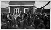 Invigning av banan på Ydrefors station.