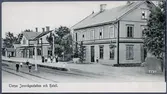 Tierps järnvägsstation och hotell.