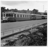 Göteborg, Särö järnväg, GSJ motorvagnar vid Säröbanans station Göteborg.