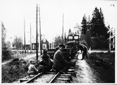 Kosta-Lessebo-Järnväg, KLJ Upprivning av spåret mellan Kosta och Lessebo 1948.