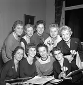 Frisörskolans avslutning.
December 1956.