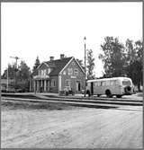 Vid Alsterbro station taget 1/9 1959 vid nedläggningen.