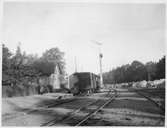 Station öppnad 1896. Stationshuset byggdes i vinkel av tegel och trä. Huset ombyggdes och moderniserades i slutet av 1940-talet. Stationen upphörde1965.