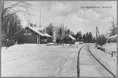Station öppnad 1876 med envånings stationshus i trä. Järnvägen elektrifierades 1933. Stationen nedlagd 1988.