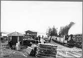 Bergvik 1860-1870 talet
Hamnen med tågsätt