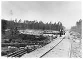 Björnhyttans grusgrop 1870-talet. 
Grängesberg - Oxelösunds Järnväg, TGOJ, fotoarkiv.