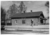 Stationshuset och bangården i Björnstorp.