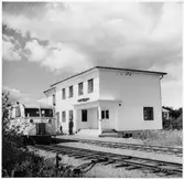 Hilding Karlsson motorvagn vid Blikstorp station.