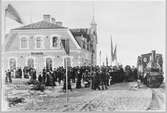 Invigningen av Borgholm - Böda Järnväg i Borgholm den 1 December 1906.