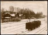 Borlänge station år 1918.