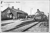 Borrby station år 1900. YEJ 12 