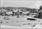 Borås station omkring år 1950.