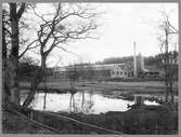 Åhaga verkstad vid Borås år 1907. Borås - Alvesta Järnvägsverkstad.