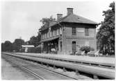 Boxholm station omkring 1920.
