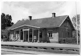Bredåkra station på 1940-talet. Mellersta Blekinge Järnväg.