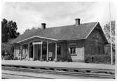 Bredåkra station på 1940-talet. Mellersta Blekinge Järnväg.