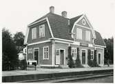 Bruzaholm station på 1920-talet. Nässjö - Oskarshamns Järnväg.