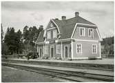 Bruzaholm station på 1940-talet. Nässjö - Oskarshamns Järnväg.
