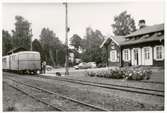 Rälsbuss vid Böda station.