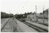 Bangården vid Deje station.